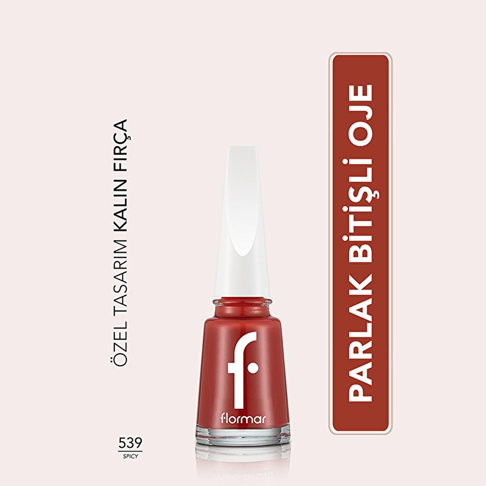 Flormar Nail Enamel - Long Lasting, Highly Pigmented Nail Polish for Healthy Nails - view 3