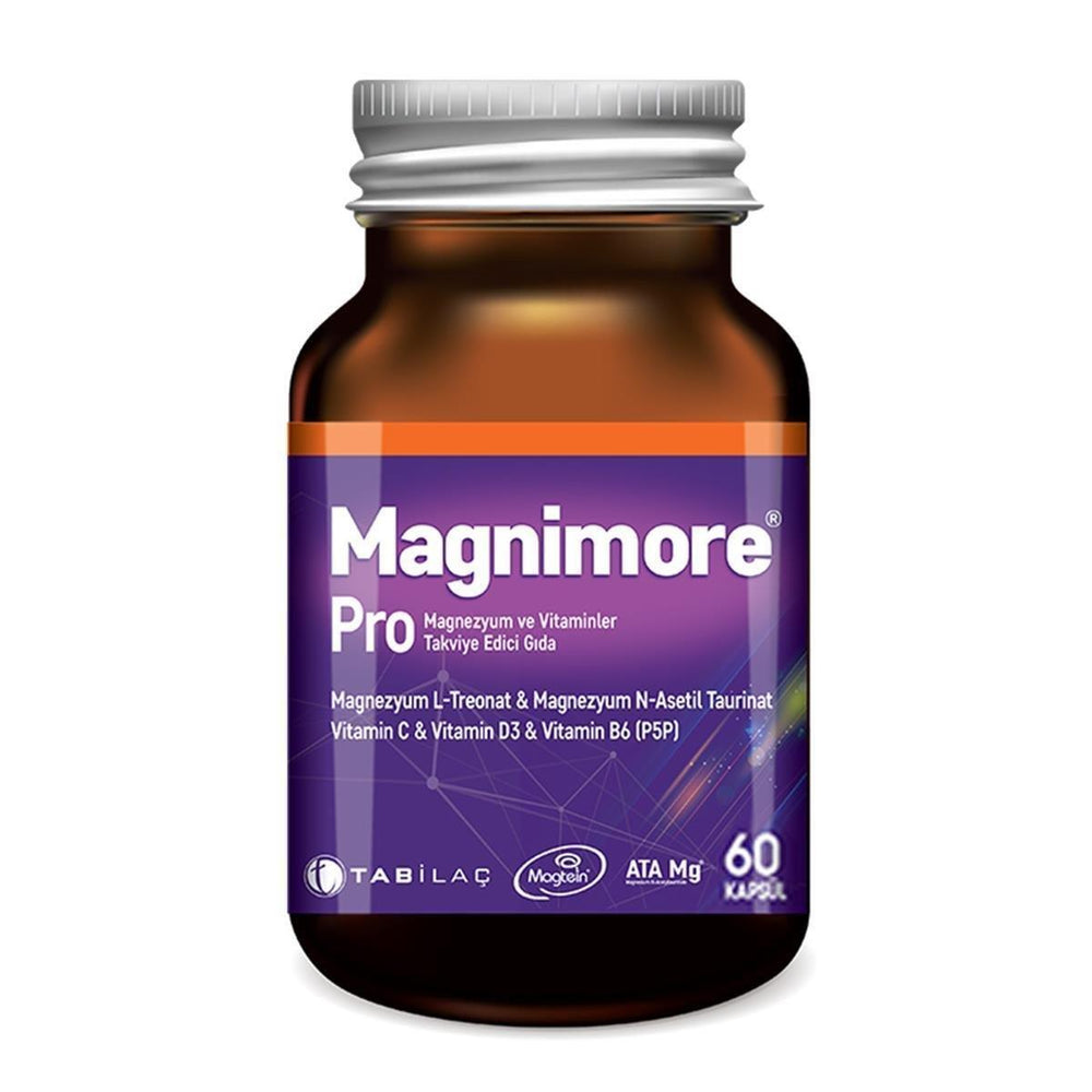 Magnimore Pro 60 Kapsül - Magnesium, 60 Capsules - Vitamin & Supplement