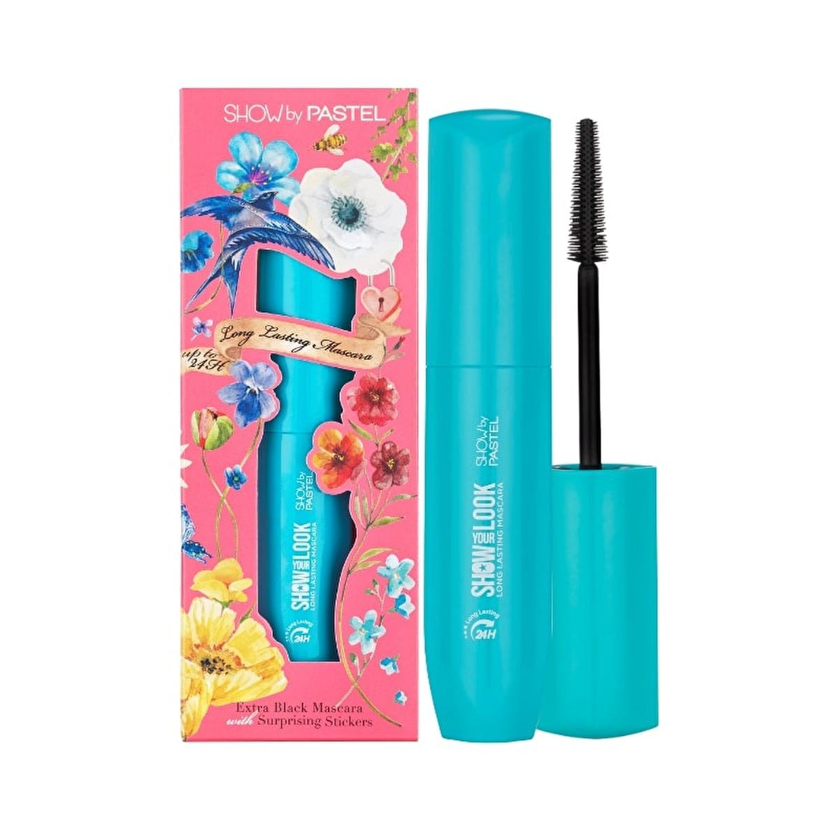 Show by Pastel 24H Long Lasting Volume Mascara - Waterproof, Cruelty-Free & Vegan - Secret Garden Show by Pastel 24H Long Lasting Volume Mascara - Waterproof & Vegan long lasting mascara, volume mascara, water-resistant mascara, cruelty-free cosmetics, vegan beauty products, Secret Garden collection, Show by Pastel, 24H volume, silicone brush mascara, nourishing lash care, ethical beauty products, sensitive eye makeup, all-day wear mascara, volumizing mascara, lengthening mascara