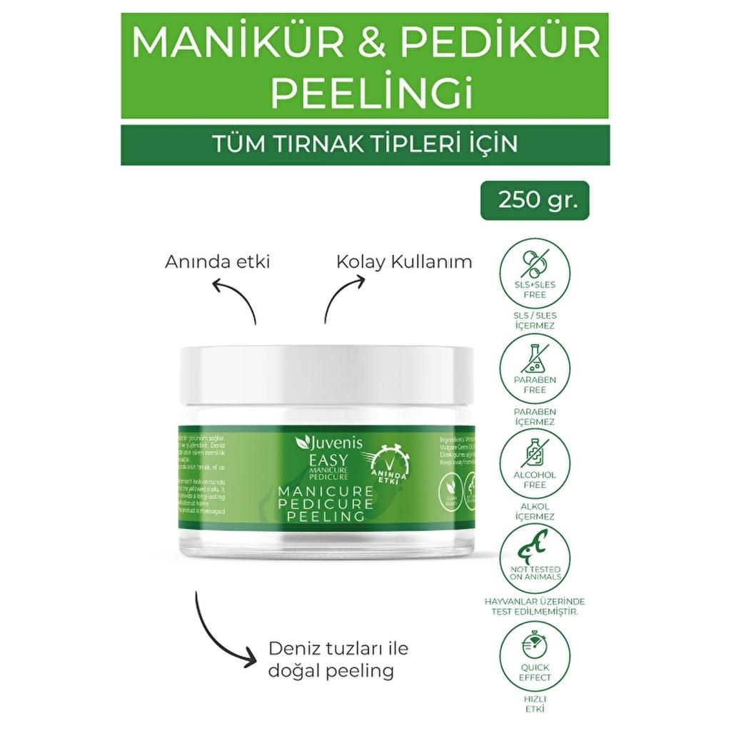 Juvenis Easy Manicure &amp; Pedicure Peeling Scrub 250g