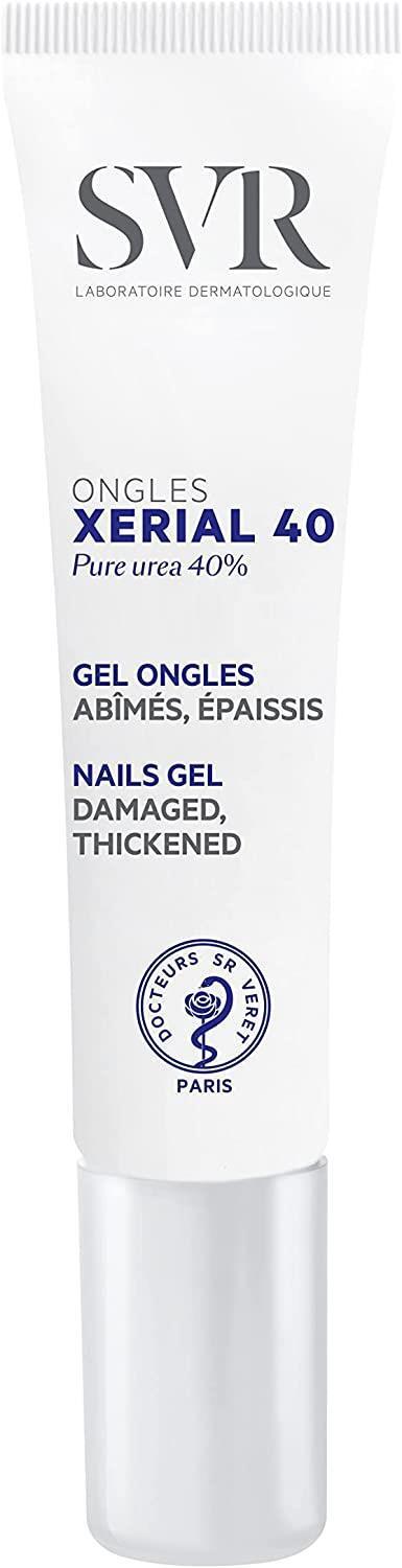 svr xerial nails gel 10ml bottle,  close up of svr xerial nails gel, application of svr xerial nails gel on nails SVR Xerial Nails Gel - Strengthening Treatment | 10ml SVR Xerial Nails Gel - Strengthening Treatment | 10ml svr, nails-gel, nail-care, damaged-nails, nail-strengthening, beauty, nail-treatment, salicylic-acid, hydrating, ai-generated