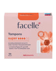 Facelle Super Tampons for Medium to Heavy Flow 56 Count