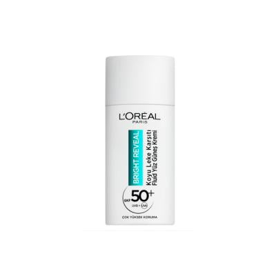 loreal bright reveal spf 50 sunscreen bottle, loreal bright reveal packaging Loreal Paris Bright Reveal SPF 50+ - Dark Spot Control | 50ml Loreal Bright Reveal SPF 50+ Sunscreen - 50ml loreal-paris, sunscreen, spf-50, dark-spot-control, facial-sunscreen, skincare, acne-prone, daily-protection, hydrating, ai-generated