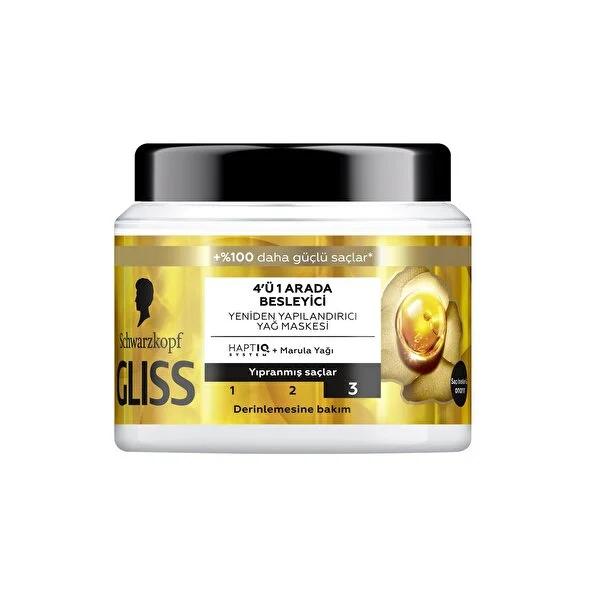 Gliss 4-in-1 Hair Care Mask - Nourishing Marula Oil Treatment for Damaged Hair, 13.53 fl oz Gliss 4-in-1 Hair Mask - Marula Oil Treatment Hair care mask, Marula Oil hair treatment, Nourishing hair mask, Repairing damaged hair, 4-in-1 hair care product, Hair nourishment, Hair repair, Marula Oil benefits, Healthy hair products, Hair care routine, Damaged hair repair, Hair smoothing, Hair shine, Gliss hair products
