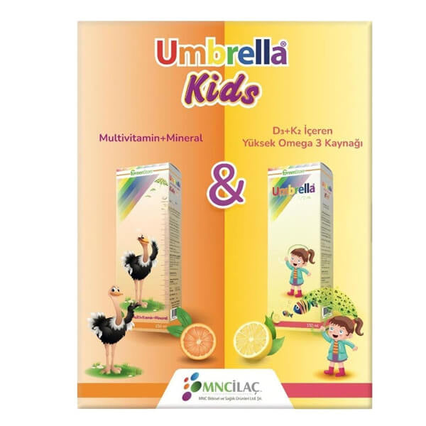 Umbrella Kids Multivitamin and Omega-3 Syrup Duo 150 ml