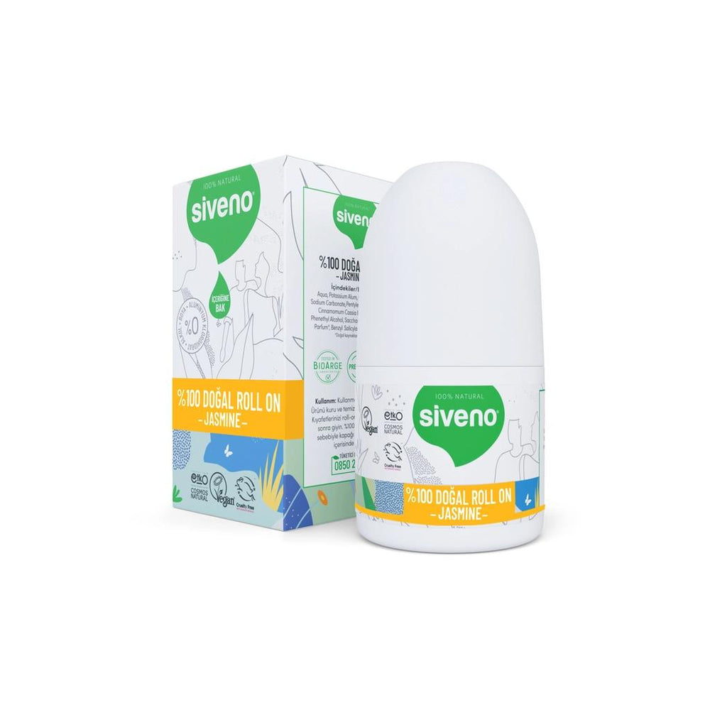 Siveno Jasmine Natural Unisex Roll-On Deodorant 50 ml