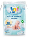 Uni Baby Cotton Pads for Gentle Cleansing 60 Count