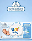 Uni Baby Newborn & Premature Wet Wipes for Sensitive Skin 40 Count