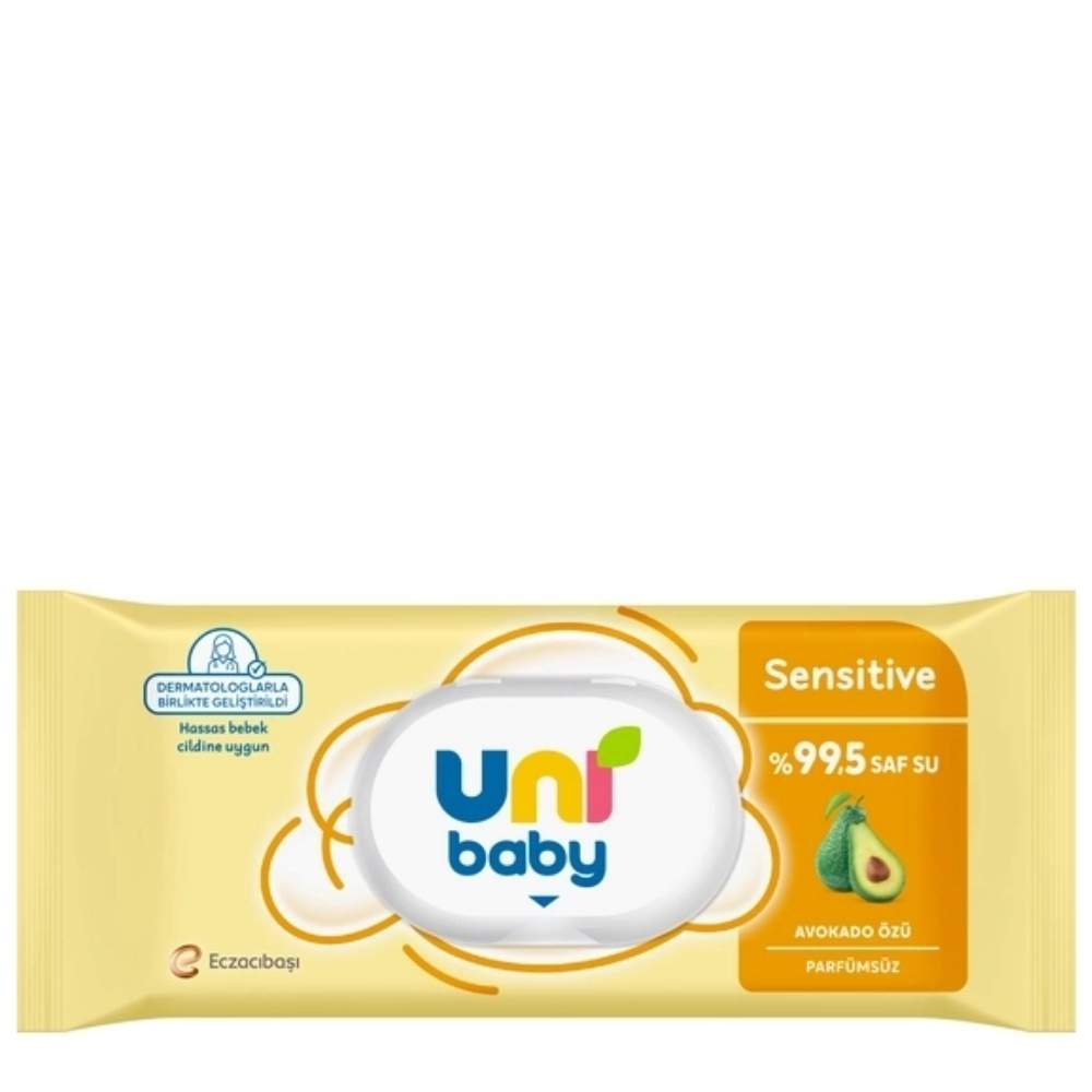 Uni Baby Sensitive Avocado Extract Wet Wipes 90 Count