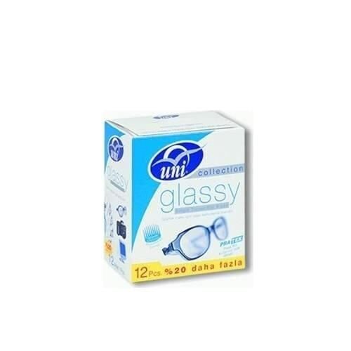 Uni Eyeglass Cleaning Wipes for Clear Vision 12 Count