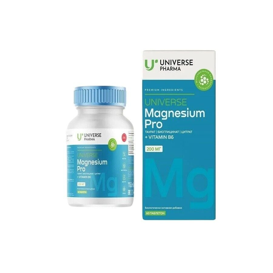 Universal Magnesium PRO & Vitamin B6 P5P Support 60 Tablets
