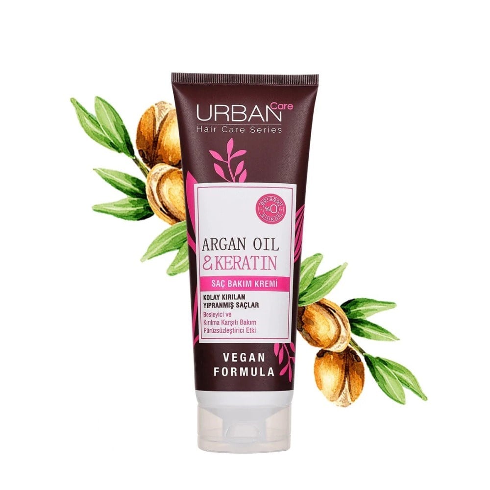 Urban Care Argan Oil & Keratin Hair Conditioner 8.5oz - Nourishing Formula