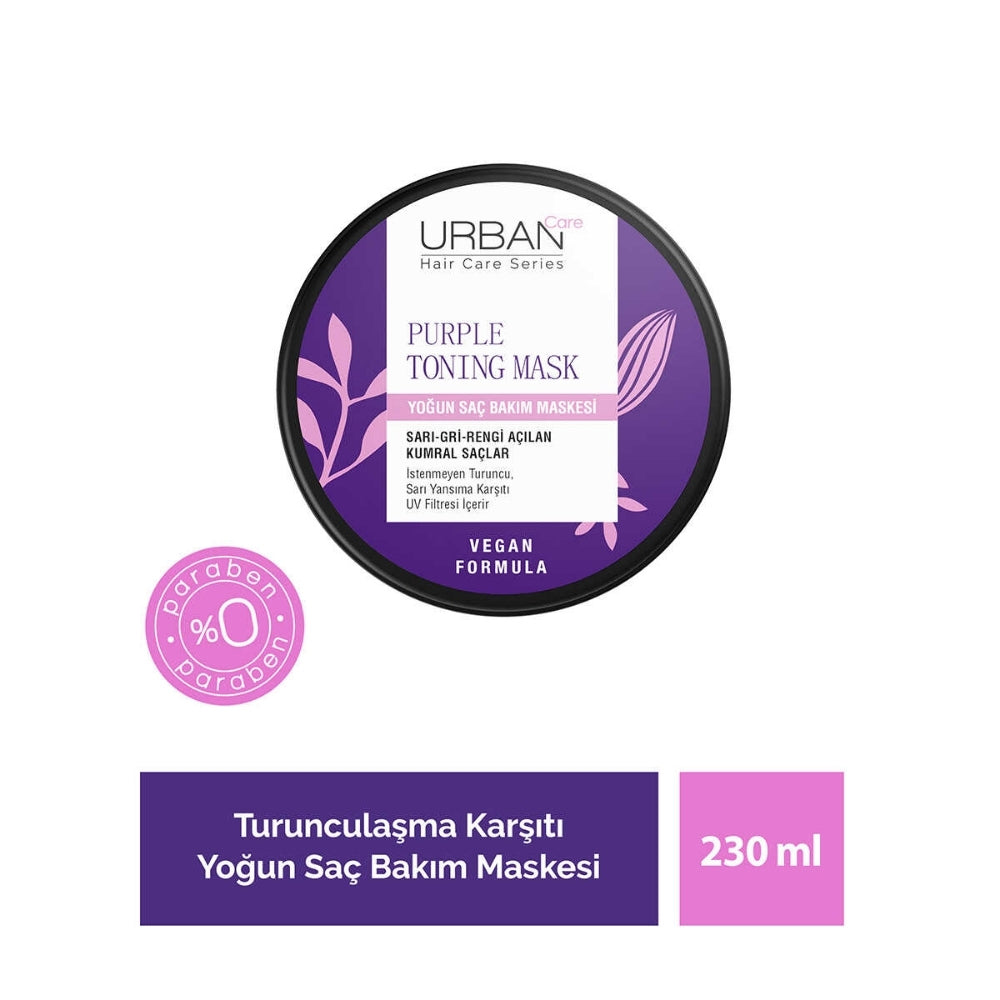 Urban Care Purple Hair Mask for Shine &amp; Anti-Frizz 230ml