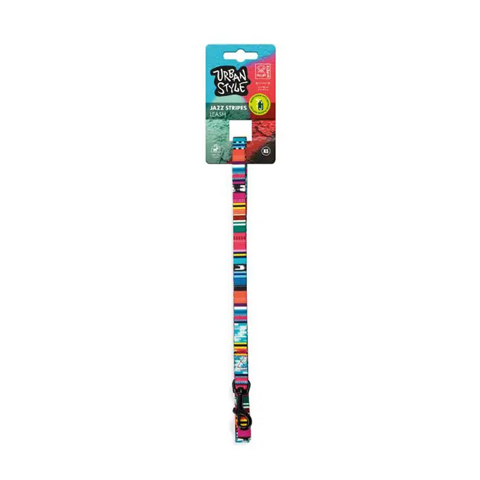 M-Pets Urban Style Jazz Stripes Dog Leash for Small Pets X-Small