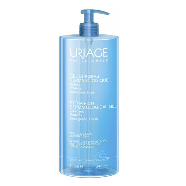 Uriage Gel Surgras Extra Rich Cleansing Gel for All Skin 1L