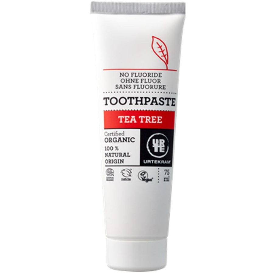Urtekram Organic Tea Tree Toothpaste Fluoride-Free 75ml