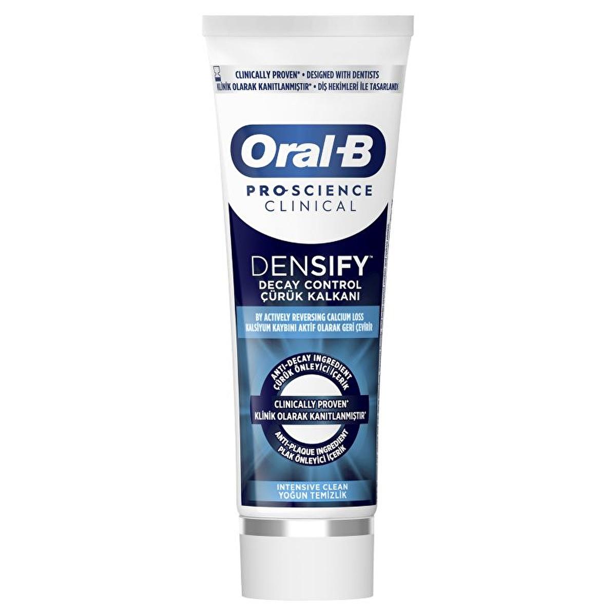 Oral-B Pro-Science Clinical Densify Toothpaste for Enamel Density - 65ml Oral-B Pro-Science Clinical Densify Toothpaste - Boost Enamel Density Oral-B Pro-Science, Clinical Densify toothpaste, enamel density, calcium loss reversal, oral hygiene, tooth decay prevention, toothpaste, oral care, dental health, clinical-strength toothpaste, daily oral care, gumline care, enamel health