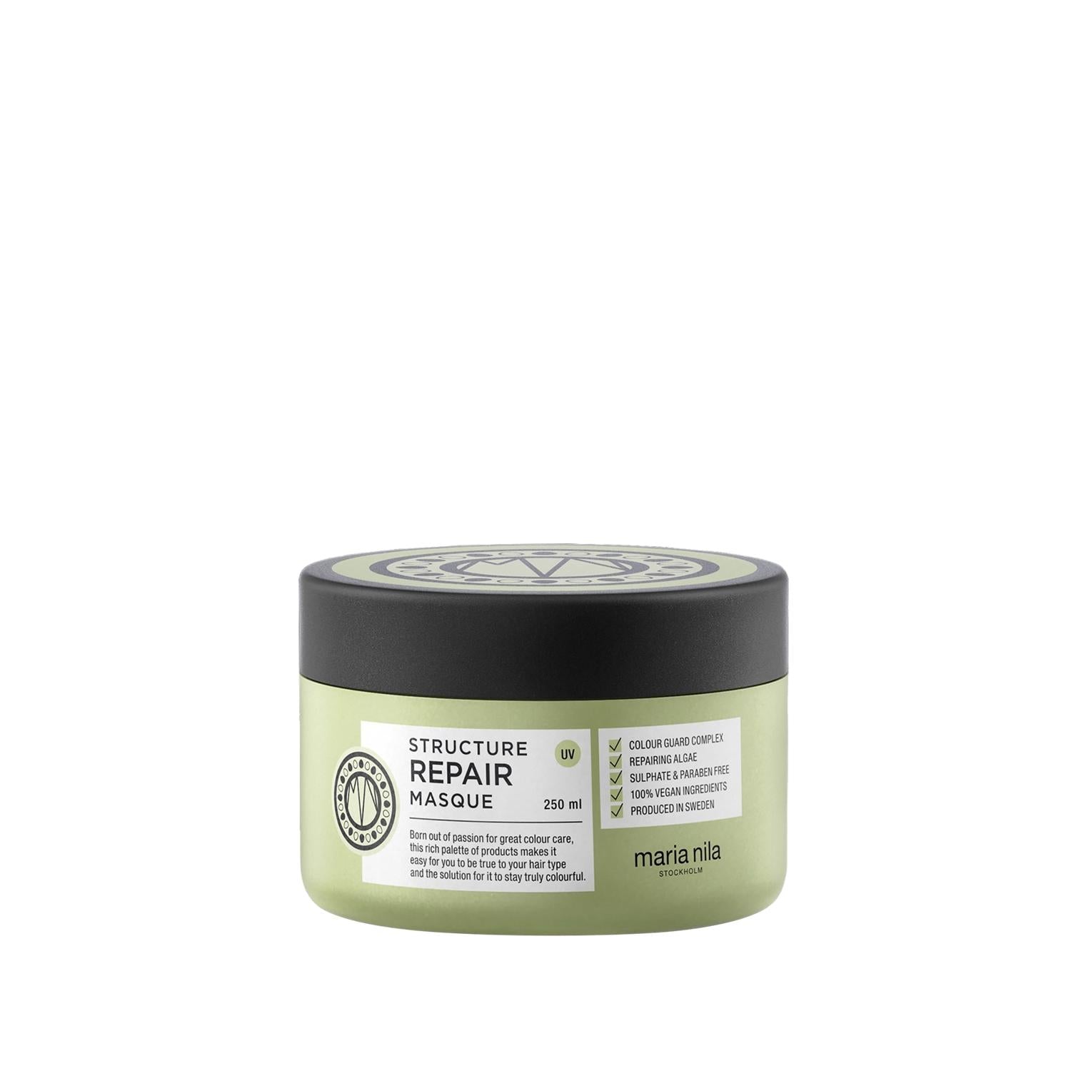 Maria Nila Structure Repair Hair Mask - 250ml Nourishing Treatment for Damaged Hair Maria Nila Structure Repair Hair Mask - Nourishing Treatment Hair Mask, Repairing Hair Mask, Maria Nila, Structure Repair, Hair Care, Nourishing Hair Treatment, Damaged Hair Solution, Hair Repair, Hair Nourishment, Hair Treatment, 250ml, Hair Care Products, Hair Repair Mask
