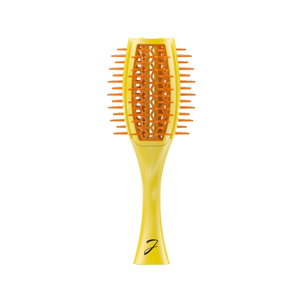 Janeke Tulip Brush Detangling Hair Brush Yellow Orange