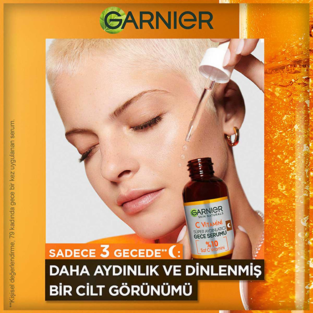 Garnier Vitamin C Face Serum - Brightening & Anti-aging Night Serum with Hyaluronic Acid - view 9