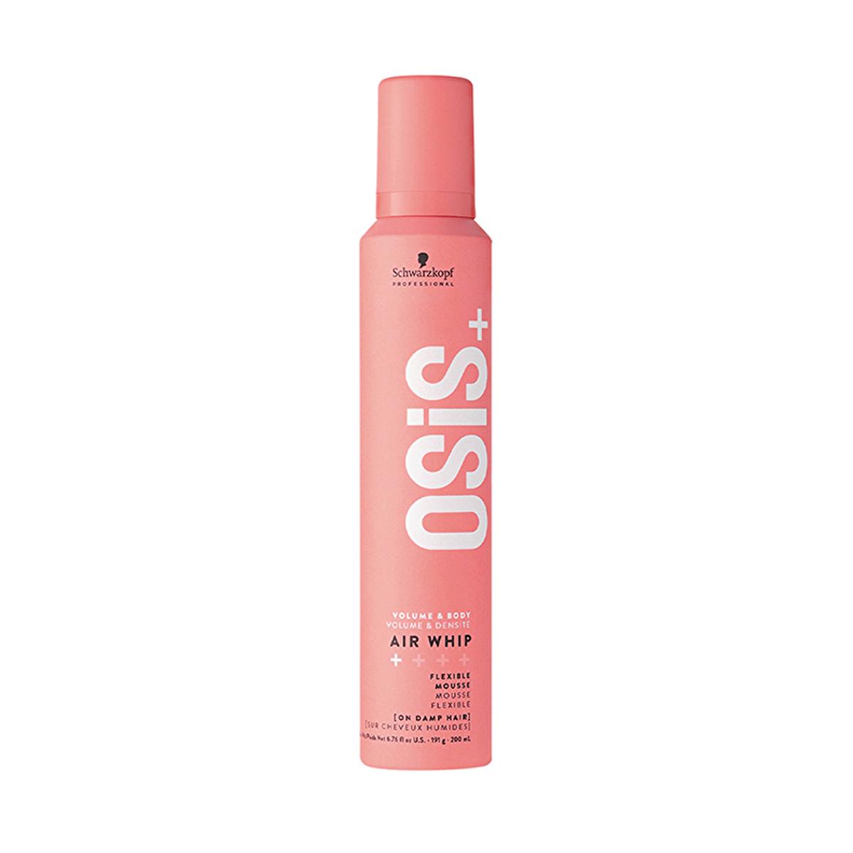 Osis Hair Styling Mousse - Air Whip 200ml - Flexible Hold, Heat Damage Protection Osis Air Whip Hair Mousse - Flexible Hold & Heat Protection Hair styling mousse, Volume and hold, Pre-blow-dry product, Heat damage protection, Flexible styling, Hair care, Styling products, Volume enhancer, Heat protectant, Hair mousse, Osis Air Whip, 200ml, Flexible hold, Lightweight hair product, Non-greasy hair product