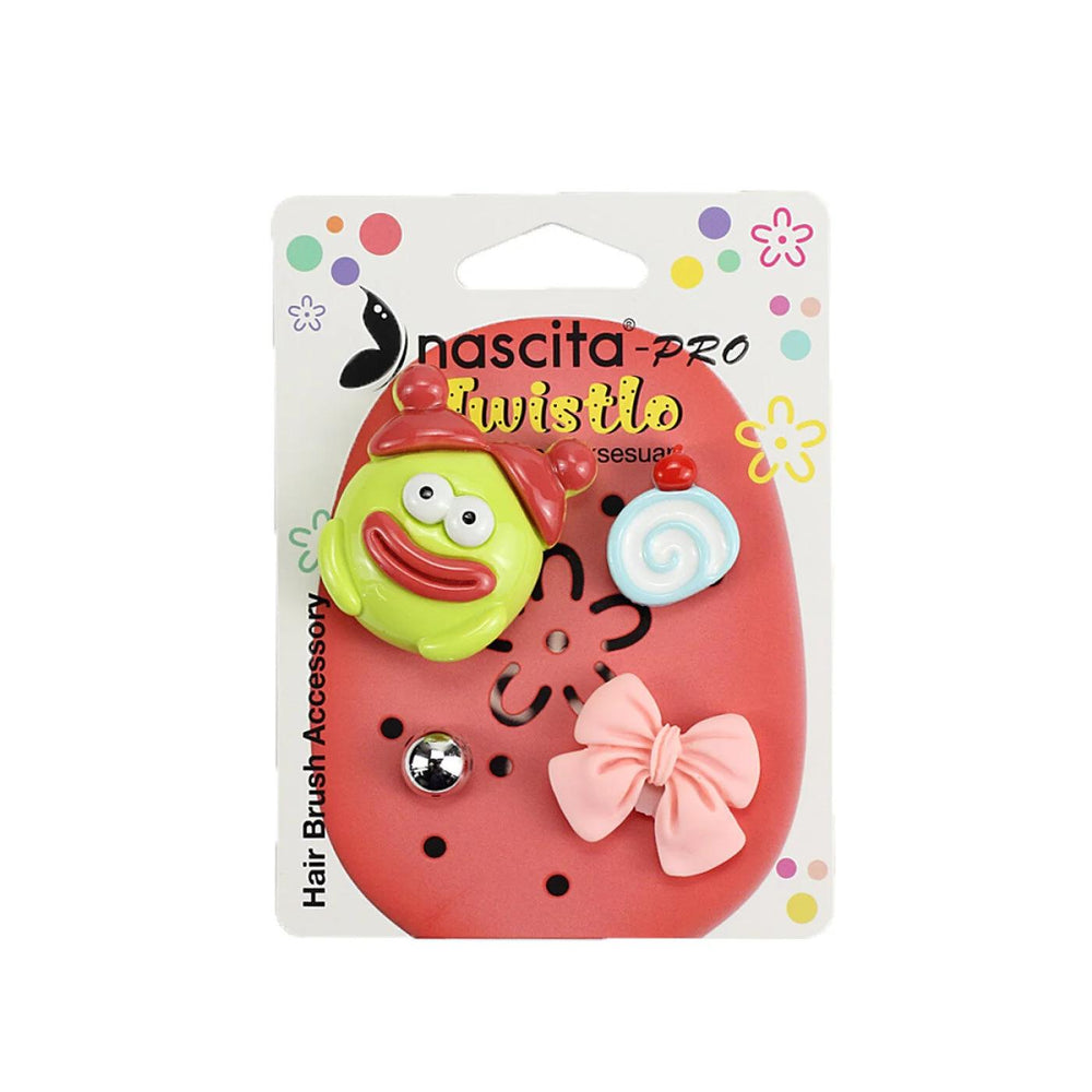 Nascita Twistlo Red Hair Brush & Accessory Set 4-Piece