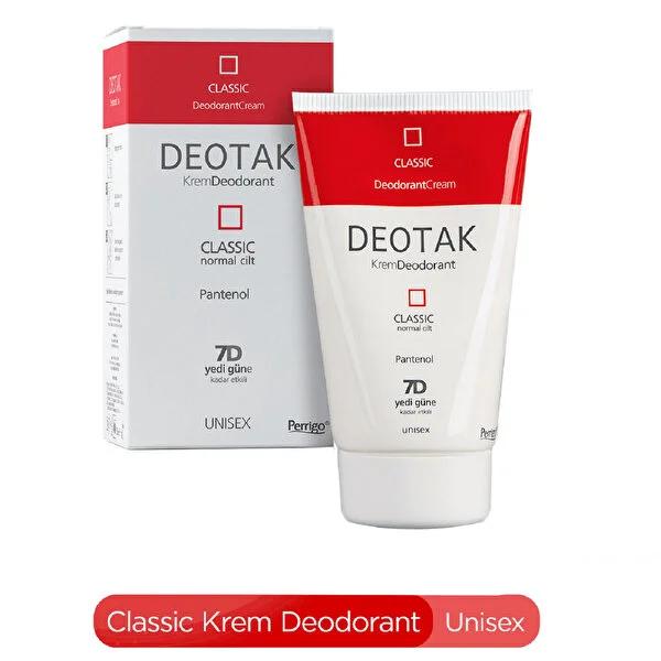 Deotak Deodorant Cream - 7 Days Odor Protection for Normal Skin - Anti-perspirant Cream Deotak Krem Deodorant Klasik - image 3