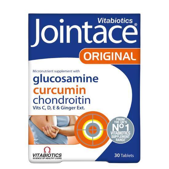 Vitabiotics Jointace Original 30 Tablets - Joint Health Supplement with Glucosamine, Chondroitin, Turmeric &amp; Ginger Jointace Original 30 Tablets - Joint Health Support Joint Health Supplement, Glucosamine Chondroitin, Turmeric Ginger Extract, Vitamin and Mineral Supplement, Bone Health Support, Dietary Supplement, Joint Comfort, Active Lifestyle, Athlete Nutrition, Mobility Support, Anti-Inflammatory, Joint Care, Vitabiotics