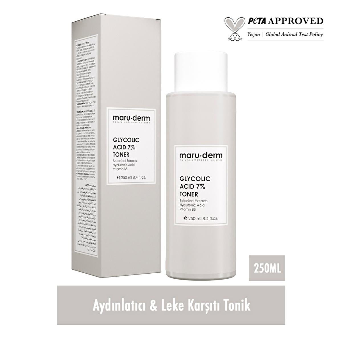 Maruderm 7% Glycolic Acid Toner: Exfoliating, Pore Minimizing, Anti-Aging Skincare - Renew Skin Tone &amp; Texture, Paraben &amp; SLS Free Maruderm 7% Glycolic Acid Toner | Exfoliate &amp; Renew glycolic acid toner, exfoliating toner, pore minimizing toner, anti-aging skincare, chemical exfoliant, skin renewal, glycolic acid 7%, hyaluronic acid toner, paraben free toner, tone and texture, glycolic acid, toner, exfoliation, pore minimizing, anti-aging, skincare, hyaluronic acid, paraben free, SLES free, SLS free, skin t