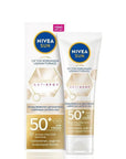 Nivea Sun Luminous630 Anti-Spot Sunscreen Face Cream SPF50+ - Non-Greasy, Reduces Sun Spots, 1.35 fl oz Nivea Sun Luminous630 SPF50+ Sunscreen Face Cream - Anti-Spot & Non-Greasy Nivea Sun, Luminous630, SPF 50+ sunscreen, anti-spot face cream, non-greasy sun protection, sunscreen for all skin types, face cream, sun care, skincare, sun protection, anti-aging, skin tone evening, radiant skin, daily sun care, dermatologically tested, cosmetic, beauty, personal care