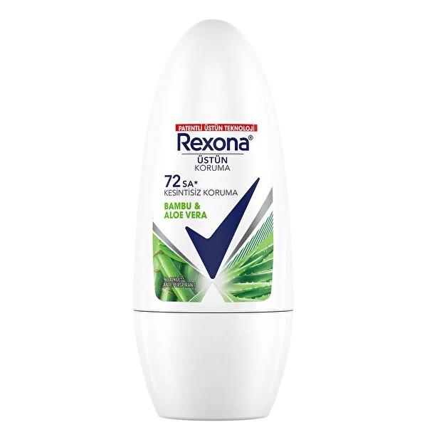 Rexona Roll-On Deodorant Bambu & Aloe Vera 72 Saat Kesintisiz Koruma - Long Lasting, Antiperspirant Deodorant for Active Lifestyle Rexona Roll-On Deodorant - 72 Hours Protection Roll-On Deodorant, Rexona Bambu & Aloe Vera, Long-lasting Deodorant, 72 hours protection, Antiperspirant Deodorant, Active Lifestyle, Freshness, Confidence, Bamboo and Aloe Vera extracts, Easy Application, Advanced Technology, Various Fragrances