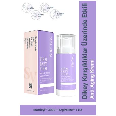 She Vec Firm Baby Firm Cream - Anti-aging Face Cream for Wrinkle Reduction and Skin Firming, Hypoallergenic & Paraben-Free, 1.01 fl oz She Vec Anti-aging Face Cream - Firm & Smooth Skin anti-aging face cream, wrinkle reduction, skin firming, hypoallergenic skincare, paraben-free face cream, She Vec, Firm Baby Firm Cream, skincare for sensitive skin, moisturizing cream, collagen cream, peptides skincare, hyaluronic acid face cream, anti-wrinkle cream, facial moisturizer, youthful skin, radiant complexion, sk
