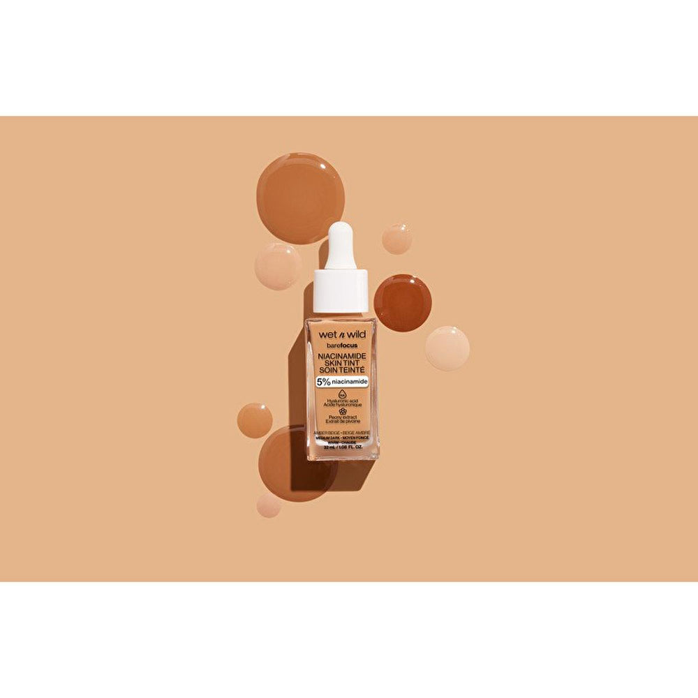 Wet n Wild Niacinamide Skin Tint Foundation: Fair Beige, Lightweight Coverage, Improves Skin Texture, Natural Satin Finish Wet n Wild Niacinamide Skin Tint: Natural Coverage, Healthy Skin Niacinamide skin tint, Hyaluronic acid foundation, Light coverage foundation, Skin tint for redness, Wet n Wild foundation, Satin finish foundation, Makeup with skincare benefits, Affordable skin tint, Best skin tint for natural look, Fair beige skin tint, skin tint, foundation, niacinamide, hyaluronic acid, peony extract,