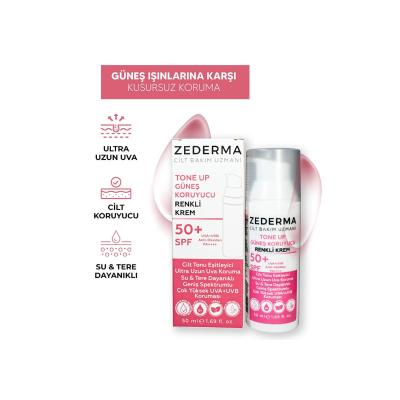Zederma Tone Up SPF 50 Tinted Sunscreen Cream - Protects, Evens Tone & Anti-Aging Benefits Zederma Tone Up SPF 50 Tinted Sunscreen Cream Sunscreen cream, Tinted sunscreen, SPF 50, UVA/UVB protection, Anti-aging sun care, Daily sun protection, Water-resistant sunscreen, Sweat-resistant sunscreen, Skin protection, Skincare, Cosmetics, Beauty products, Outdoor activities, Skin care routine, Sun protection for face and body, Makeup base, Natural glow, Even skin tone, Premature aging prevention