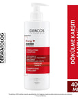 Vichy Dercos Energising Anti-Hair Loss Shampoo 400ml - Strengthens Hair Roots, Hypoallergenic - Shampoo