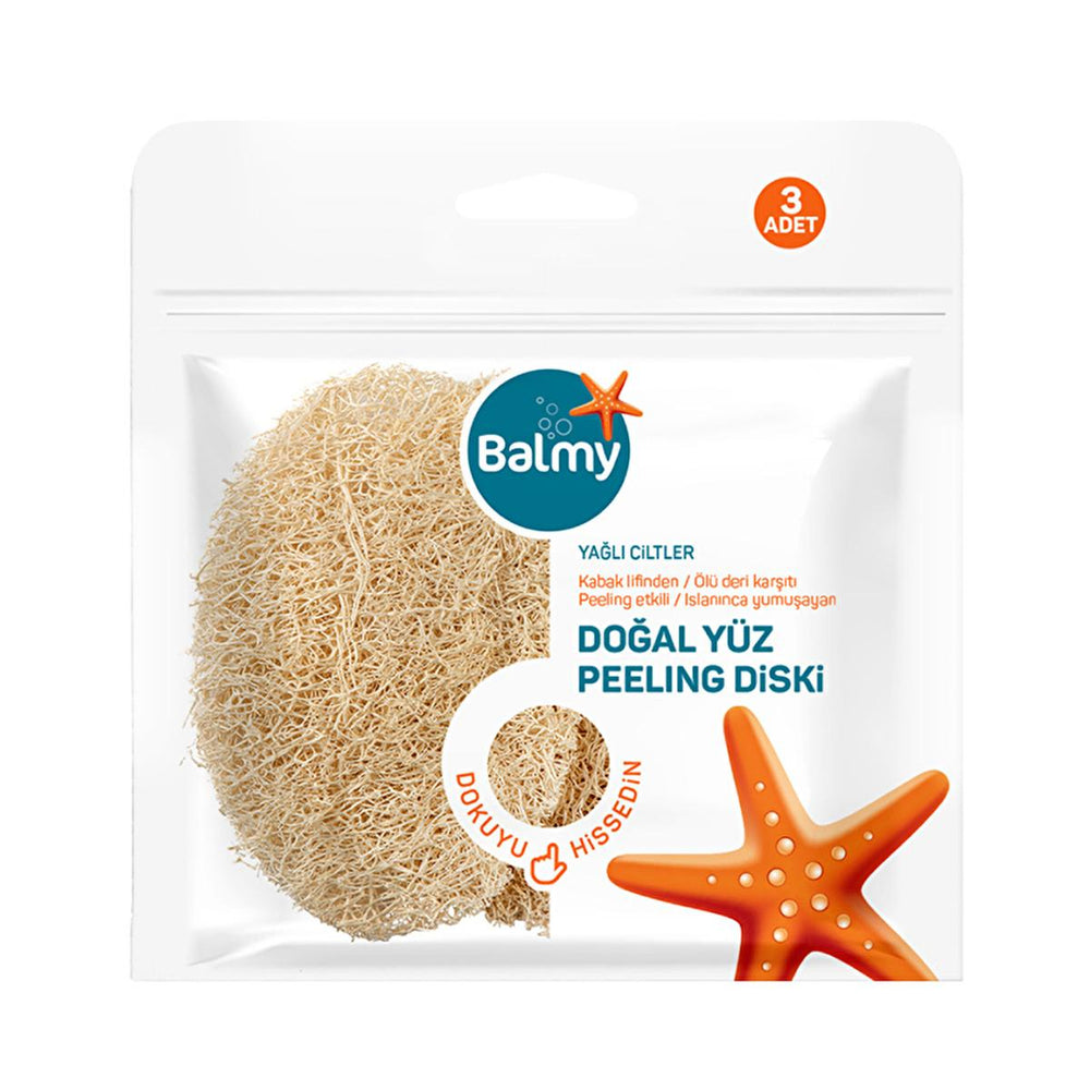 Balmy Natural Exfoliating Face Disk - Gentle Pumpkin Fiber Skincare for Acne & Oily Skin - view 3
