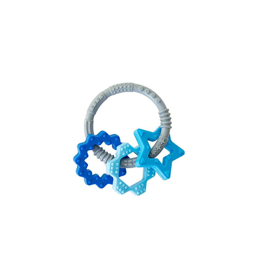 Babyjem Silicone Teether Toy Ring Set for Babies - Safe, BPA-Free, and Durable Baby Teething Relief - Baby Care