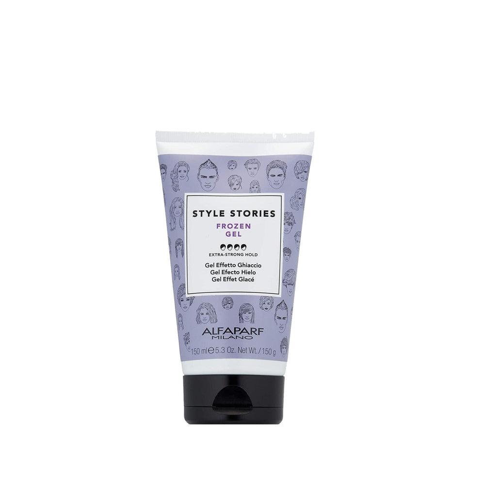 Alfaparf Milano Style Stories Frozen Strong Hold Styling Gel for Hair - 150ml, Professional Hair Care Alfaparf Milano Strong Hold Styling Gel - 150ml Hair styling gel, Strong hold hair gel, Alfaparf Milano hair products, Style Stories Frozen line, Professional hair care products, Hair care, Styling products, Salon-grade hair care, Long-lasting style, 150ml, 5.07 fl oz