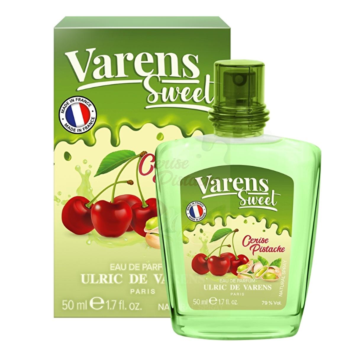 Ulric de Varens Sweet Cerise Pistache: Indulge in Long-Lasting Fruity Gourmand Women's Perfume | Cherry, Pistachio & Almond EDP Ulric de Varens Sweet Cerise Pistache Perfume | Fruity Gourmand Ulric de Varens perfume, Sweet Cerise Pistache, women's perfume, fruity perfume, gourmand perfume, cherry pistachio perfume, long lasting perfume, EDP perfume, cherry note, pistachio note, almond notes, musk notes, women's fragrance, perfume for women, sweet scent, playful perfume, unique perfume, nutty perfume, creamy