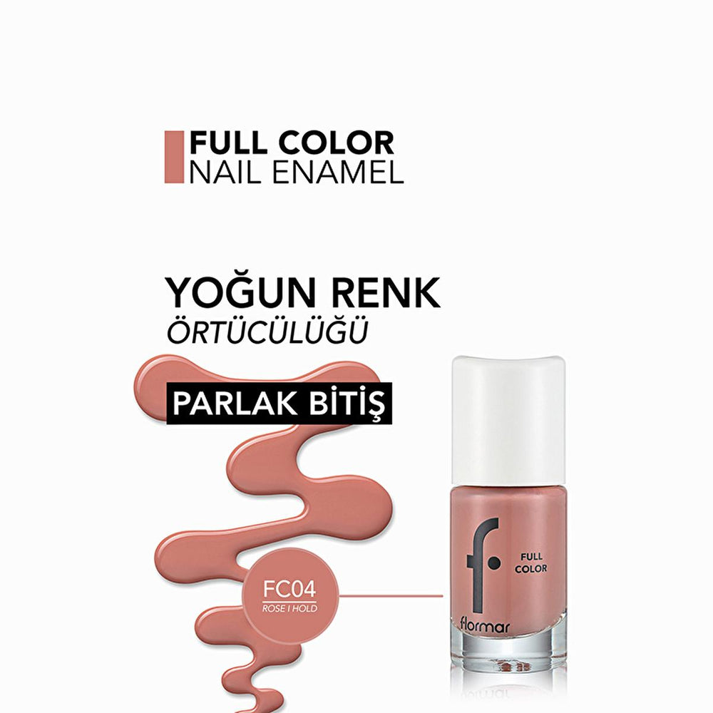 Flormar Full Color Ekstra Yoğun Pigmentli Oje - High Pigment Nail Polish for Long Lasting Nail Color - view 3