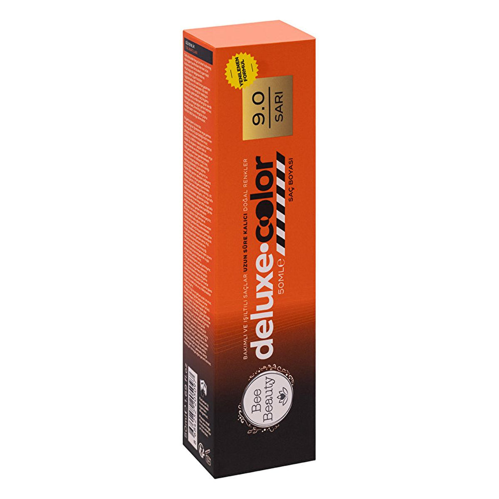 Bee Beauty Hair Dye - Permanent Hair Color with Ammonia, 9.0 Sarı, 50ml - Hair Dye