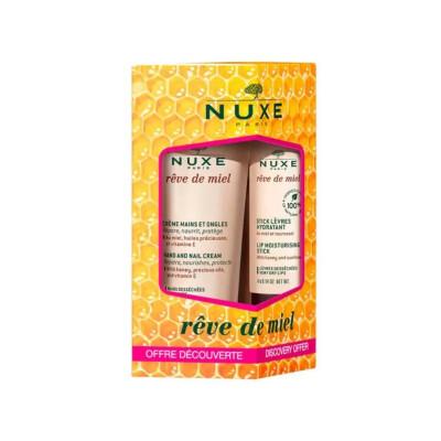 nuxe reve de miel mini set packaging, nuxe skincare mini size products Nuxe Reve De Miel Mini Set - Hydrating Care | Travel Size Nuxe Reve De Miel Mini Set - Hydrating Care nuxe, reve-de-miel, mini-set, skincare, hydrating, travel-size, beauty, women, ai-generated, luxury-care