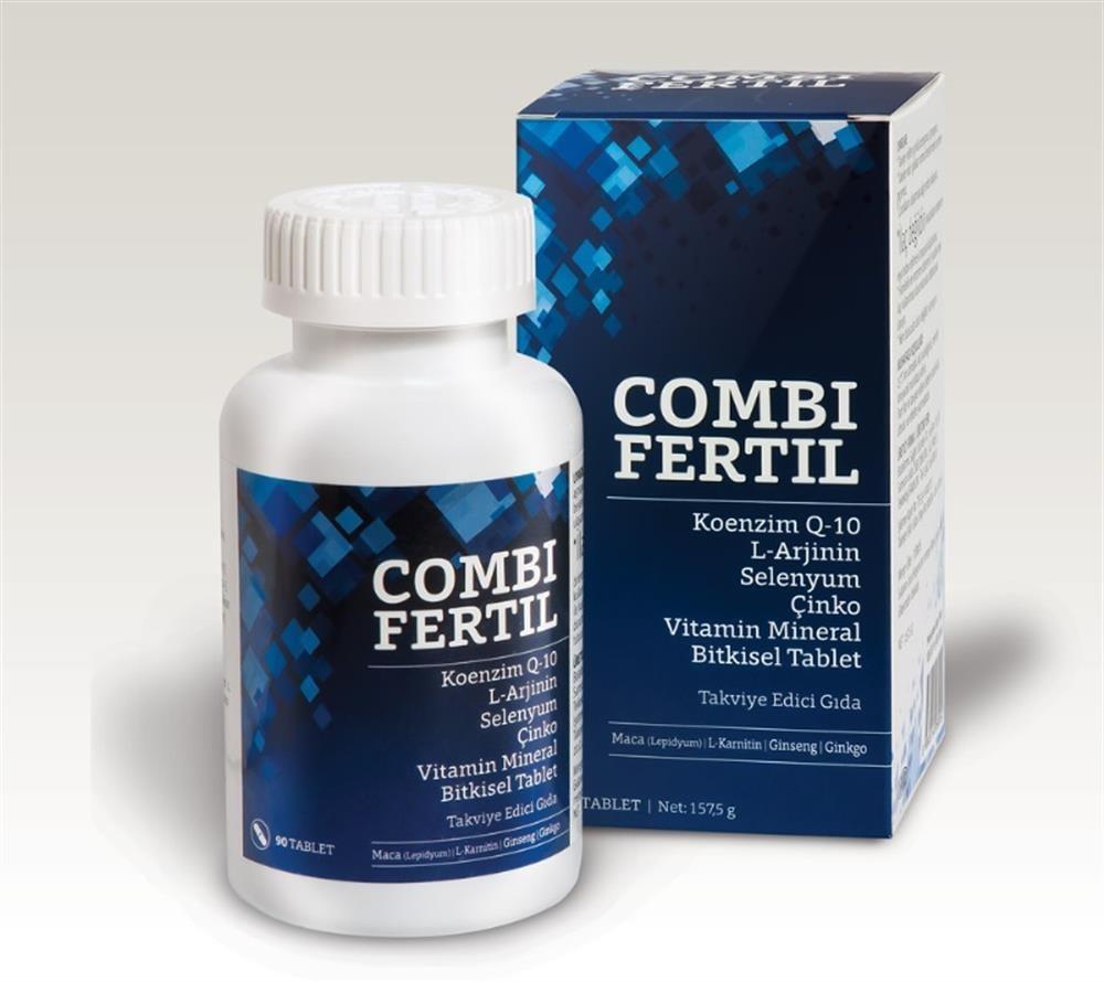Combi Fertil 90 Tablet - Dietary Supplement for Energy Support and Immune System Combi Fertil 90 Tablet - Energy & Immune Support Dietary Supplement, Multivitamin, Energy Support, Antioxidant Supplement, Herbal Extract Supplement, Immune System Support, Combi Fertil 90 Tablet, Vitamins, Minerals, L-Arginine, L-Carnitine, Ginseng, Vitamin C, Vitamin E, Zinc, Selenium, Coenzyme Q10