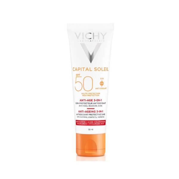 Vichy Capital Soleil SPF 50+ High Protected Anti -Aging Facial Sun Cream - image 6