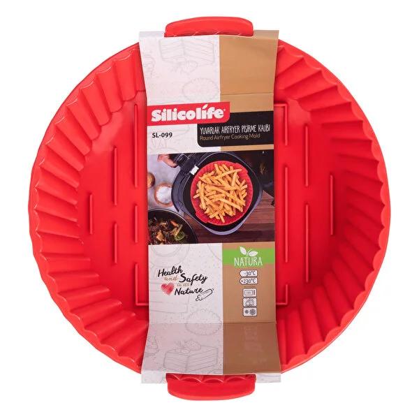 Silicolife Reusable Silicone Air Fryer Container - Oven Safe, Heat Resistant, Non-Stick Air Fryer Accessories Silicolife Air Fryer Container: Reusable, Oven Safe air fryer container, air fryer accessory, reusable air fryer liner, oven safe container, silicone air fryer pot, heat resistant cooking container, air fryer basket, air fryer replacement, reusable container, oven container, heat resistant, silicone container, cooking, non-stick, easy to clean, kitchen, home cooking, air fryer, oven, baking, roastin