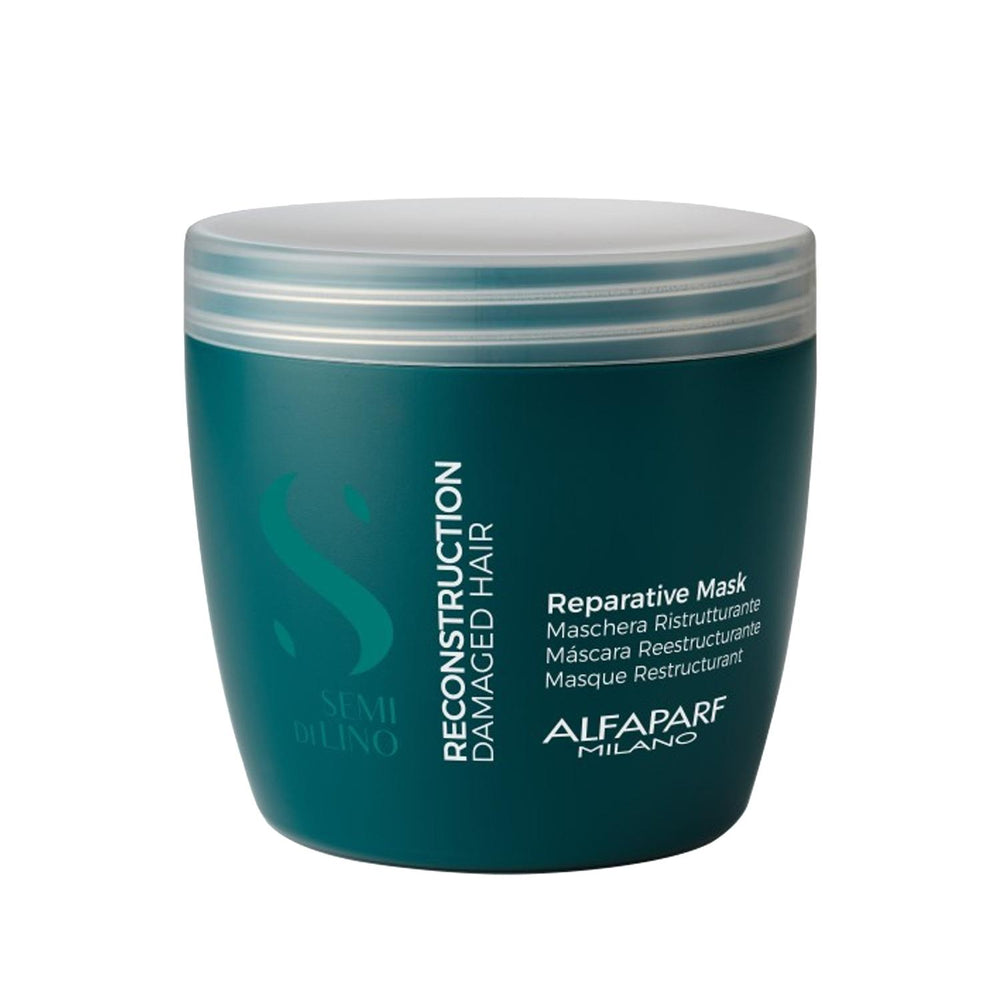 Alfaparf Semi Di Lino Reconstruction Reparative Mask - 16.91 fl oz Hair Repair Treatment for Damaged Hair Alfaparf Semi Di Lino Hair Repair Mask - 16.91 fl oz hair repair mask, damaged hair treatment, Alfaparf Semi Di Lino, reparative hair mask, hair care products, hair repair treatment, deep conditioning mask, hair nourishment, damaged hair care, hair restoration, Semi Di Lino Reconstruction, 16.91 fl oz, large volume hair mask, premium hair care, post-color treatment, hair maintenance