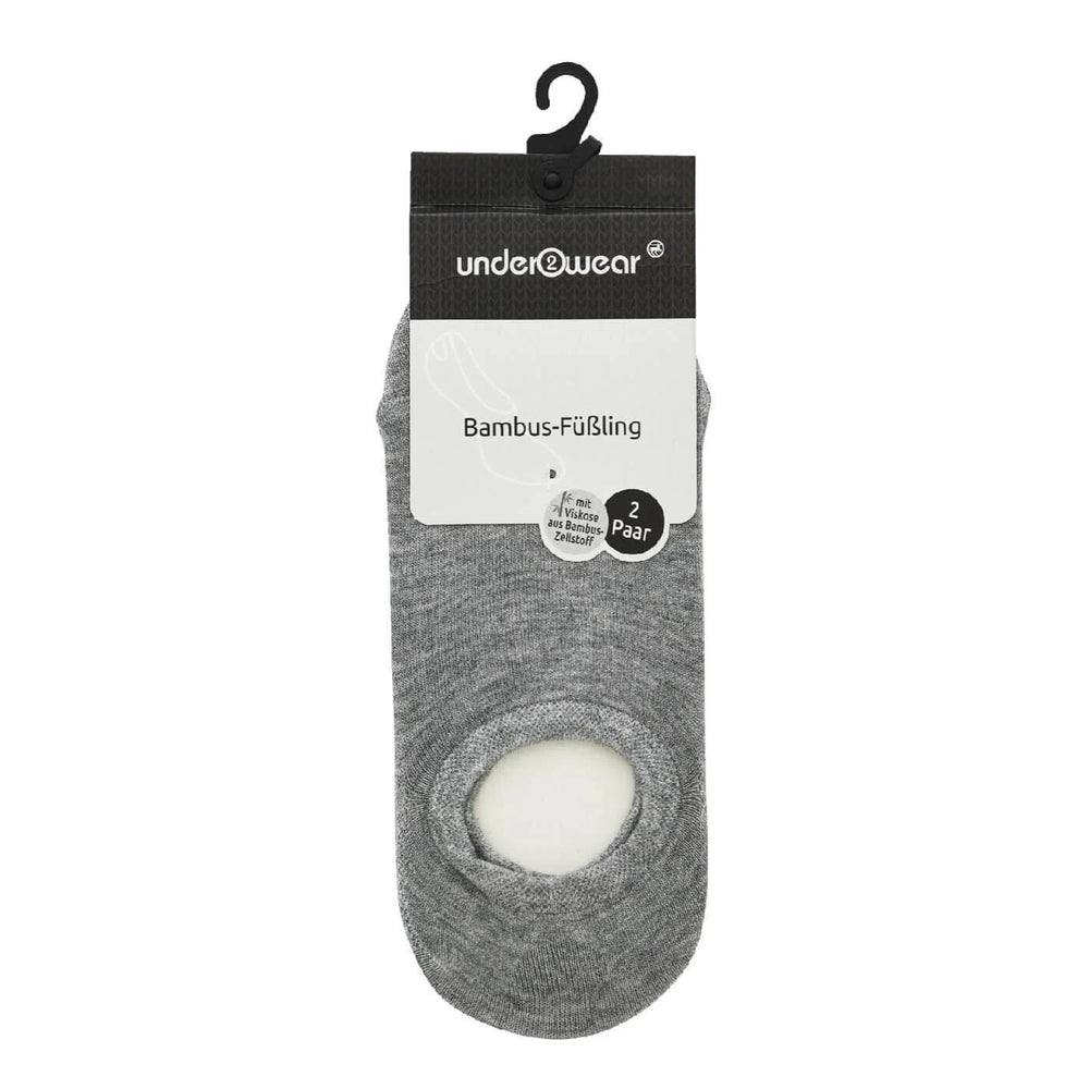 Underwear Bamboo Socks Breathable Grey Melange 2-Pack
