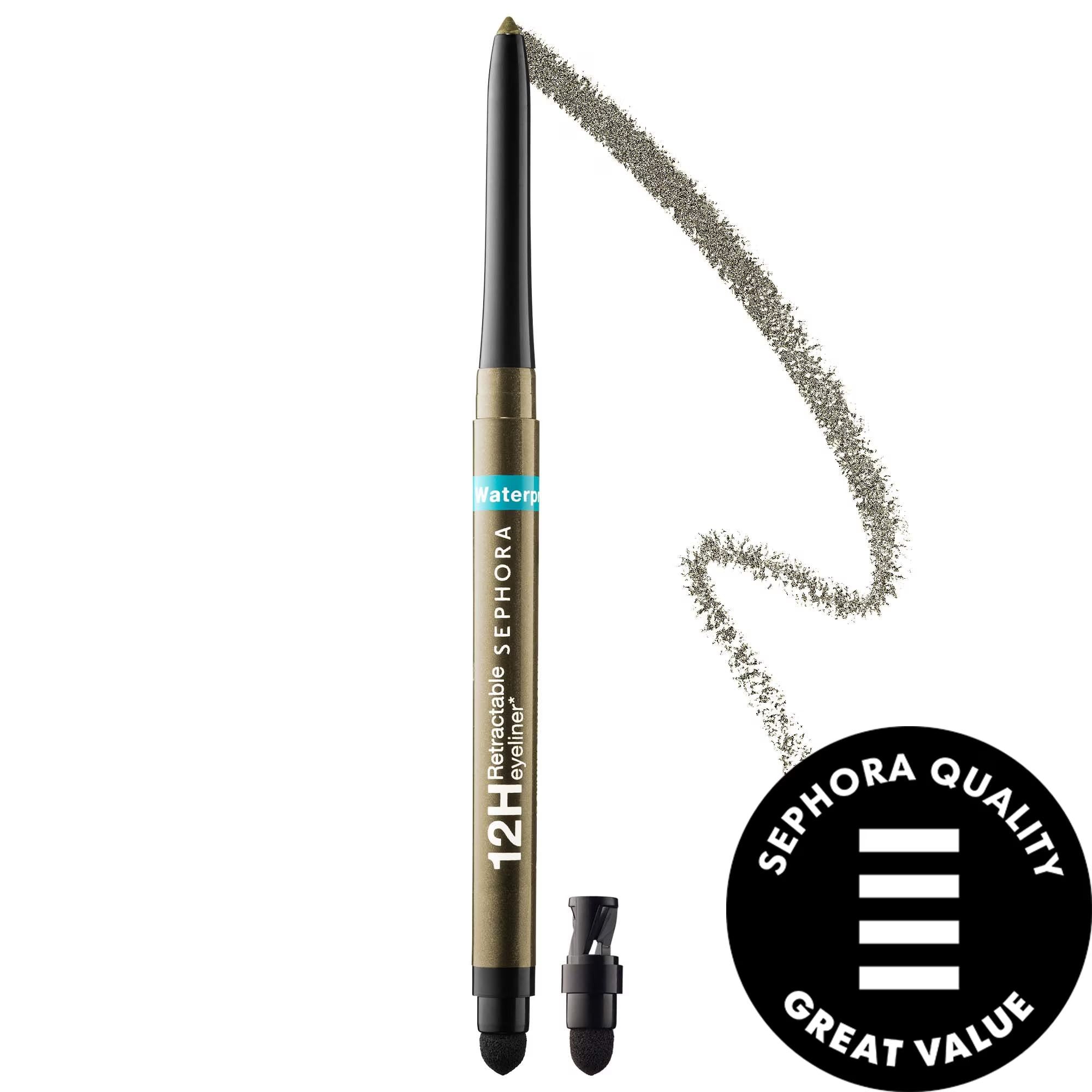Waterproof 12HR Retractable Eyeliner Pencil - Long-Lasting, Creamy, Waterproof Formula Waterproof Eyeliner Pencil - Long-Lasting & Creamy waterproof eyeliner, retractable eyeliner pencil, long-wear eyeliner, creamy eyeliner, multi-functional makeup, cosmetics, eye makeup, beauty products, long-lasting makeup, convenient cosmetics, travel makeup, makeup essentials