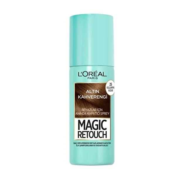 L'Oréal Paris Magic Retouch Hair Touch-up Spray - Conceals Grey Roots in 3 Seconds, Natural Look, Quick Dry L'Oréal Paris Magic Retouch Hair Touch-up Spray - Instant Grey Root Concealer hair touch-up spray, root concealer, temporary hair color, grey hair cover, quick hair fix, L'Oréal Paris, Magic Retouch, hair care, beauty products, cosmetic sprays, grey root cover, instant hair color, natural look, quick dry, easy hair touch-up, busy professionals, travelers, individuals between salon visits