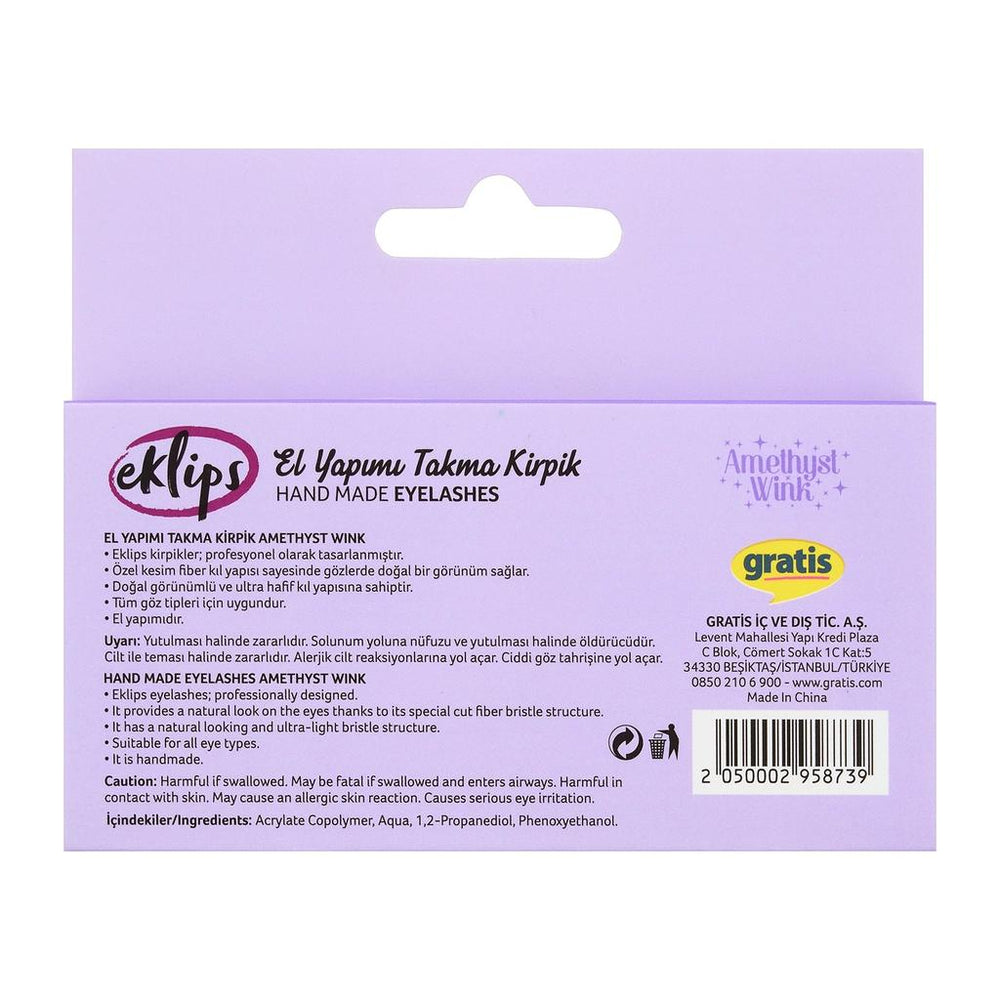 Eklips Amethyst Wink False Lashes for Volumized Eyes 1 Pair